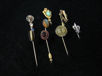 Collection of eight stick pins   