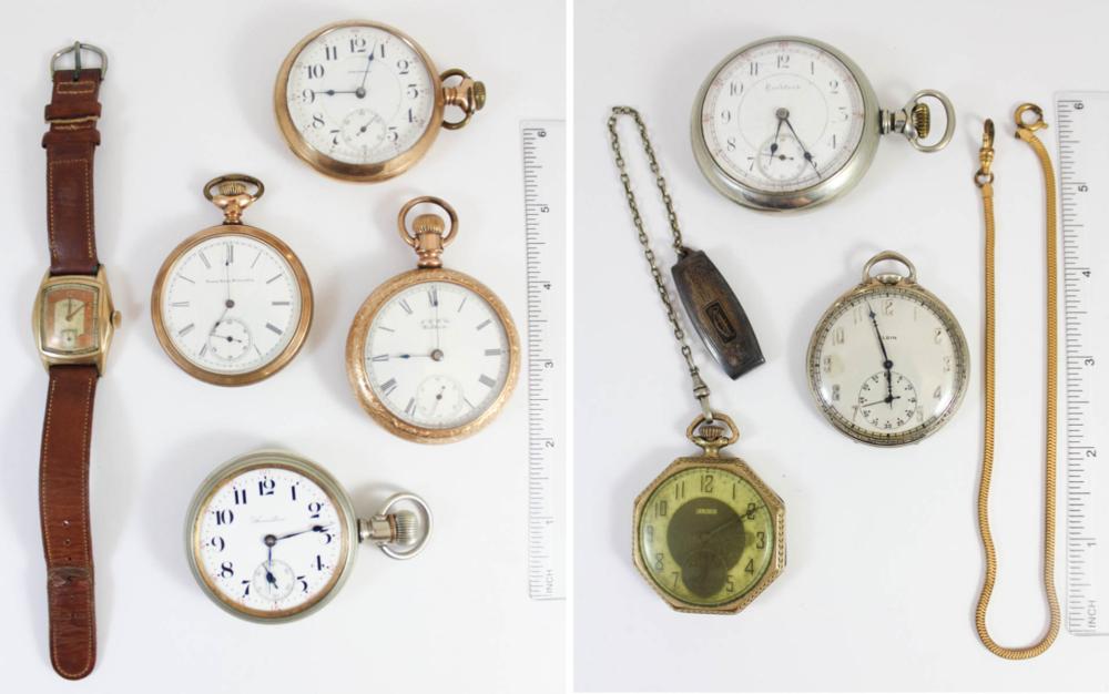 COLLECTION OF EIGHT WATCHES: