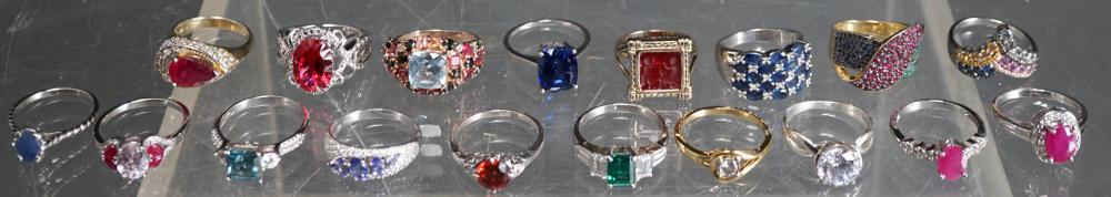 COLLECTION OF EIGHTEEN STERLING