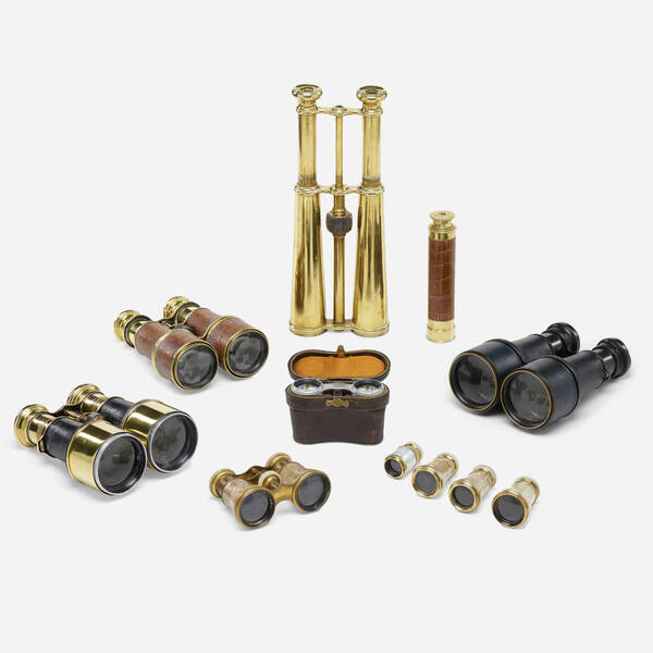 . Collection of eleven binoculars