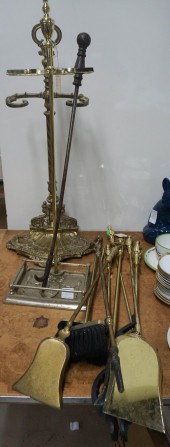 COLLECTION OF ELEVEN BRASS FIR