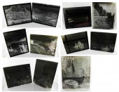 COLLECTION OF ELEVEN GLASS NEG