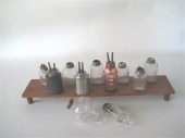 Collection of eleven Peg lamps