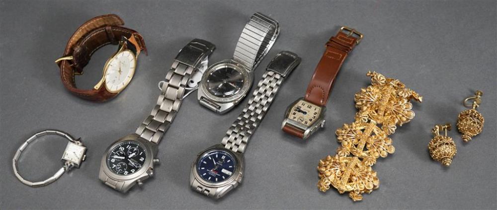 COLLECTION OF ELGIN, SEIKO AND