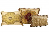 COLLECTION OF EMBROIDERED THRO