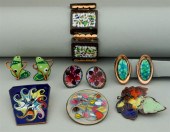 COLLECTION OF ENAMEL ON COPPER