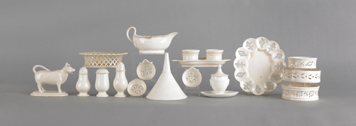 Collection of English creamware