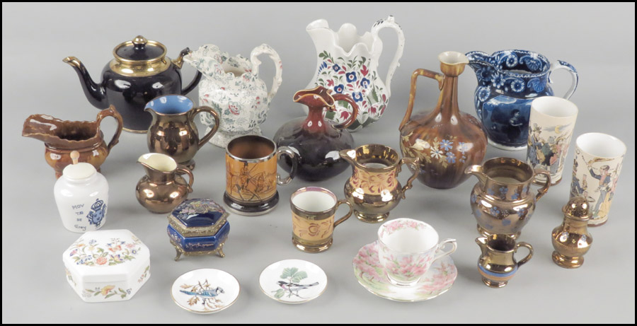 COLLECTION OF ENGLISH PORCELAIN AND