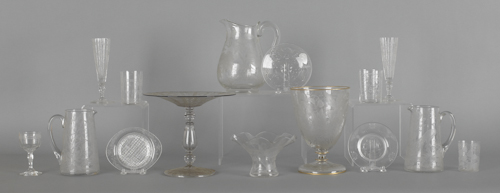 Collection of etched colorless