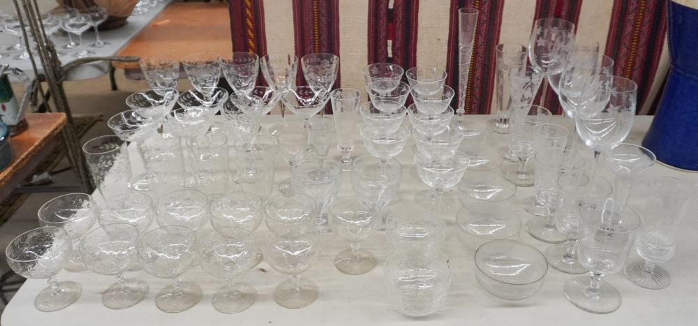 COLLECTION OF ETCHED GLASS