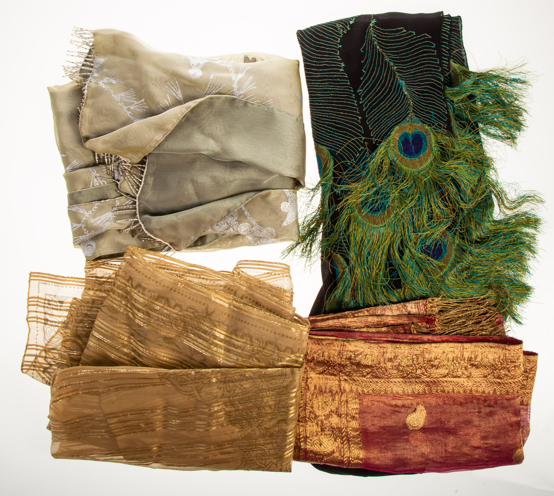 COLLECTION OF EXOTIC SCARVES With