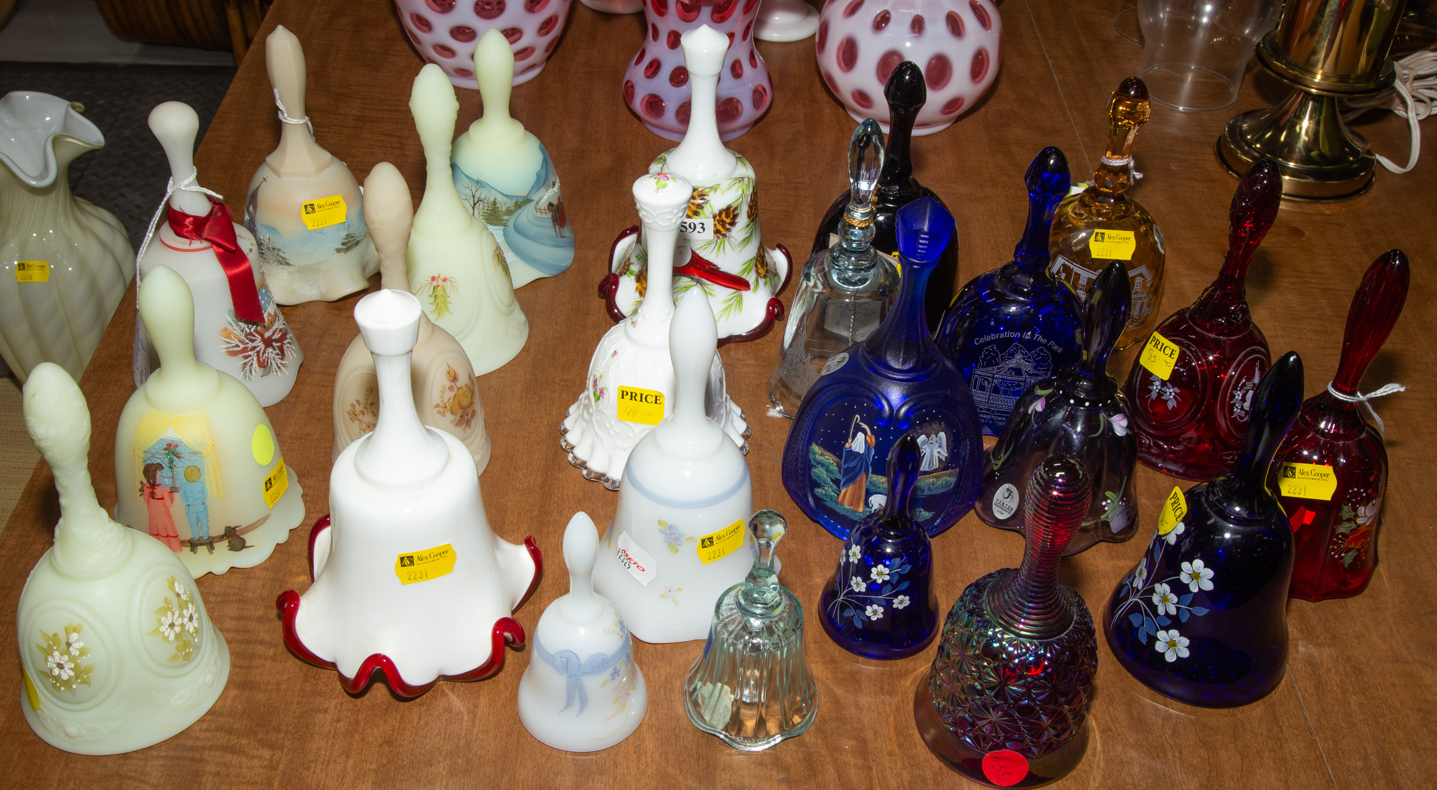 COLLECTION OF FENTON ART GLASS