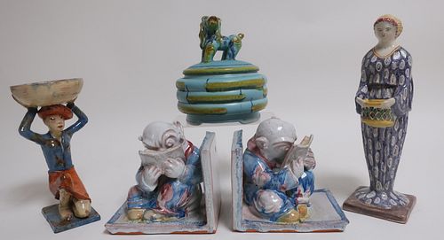 COLLECTION OF FIGURAL ART POTTERY