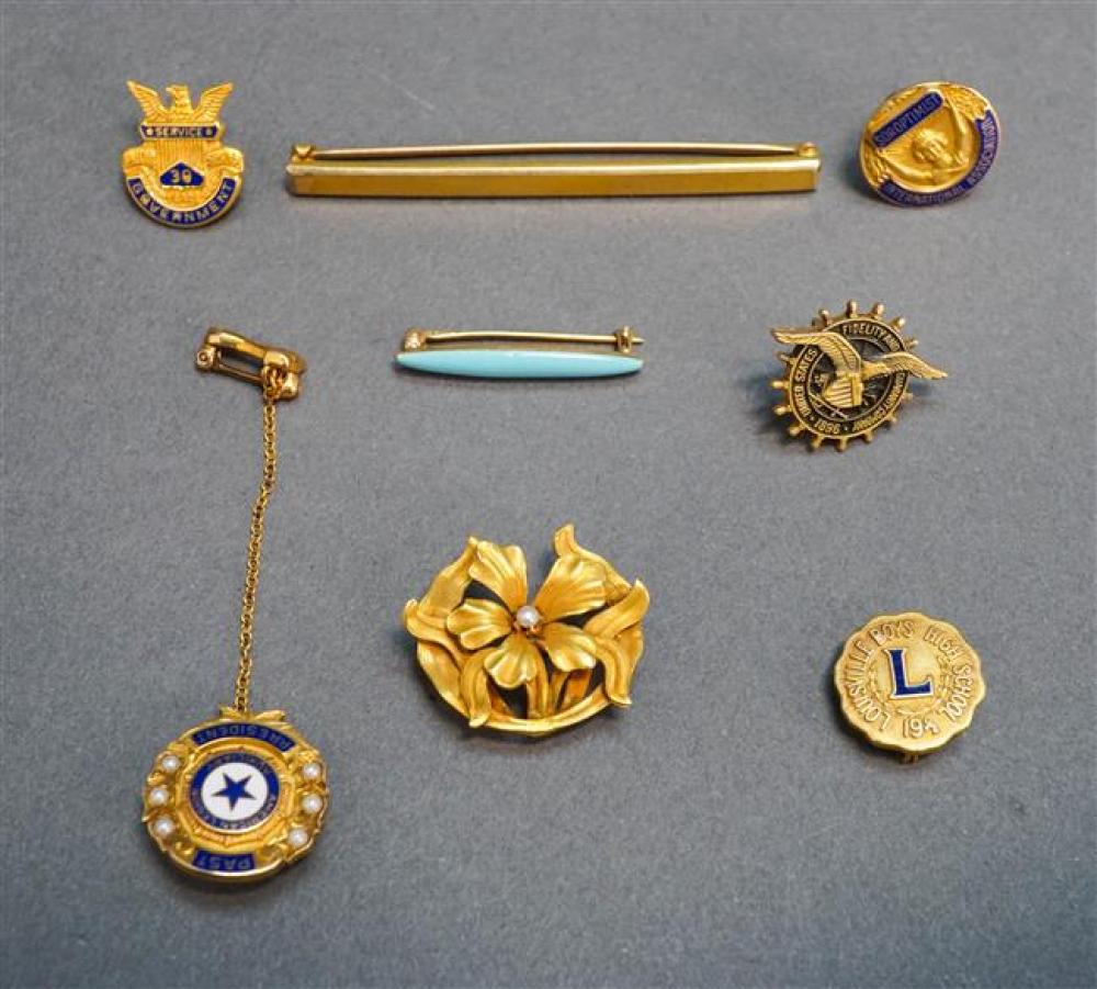 COLLECTION OF FIVE 10-KARAT GOLD