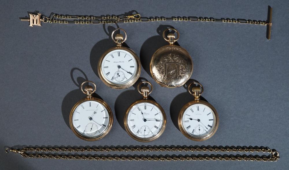 COLLECTION OF FIVE AMERICAN GOLD