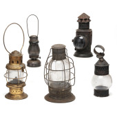 COLLECTION OF FIVE ANTIQUE AME