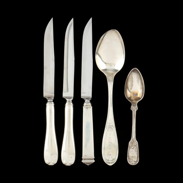 COLLECTION OF FIVE ASSORTED TIFFANY