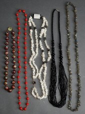 COLLECTION OF FIVE COSTUME NEC