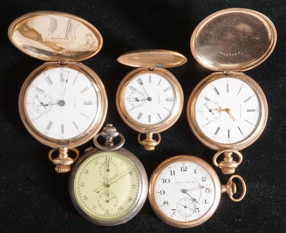 COLLECTION OF FIVE GOLD FILLED