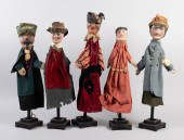 COLLECTION OF FIVE HAND PUPPET