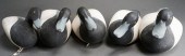 COLLECTION OF FIVE PAINTED WOO