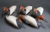 COLLECTION OF FIVE PAINTED WOO