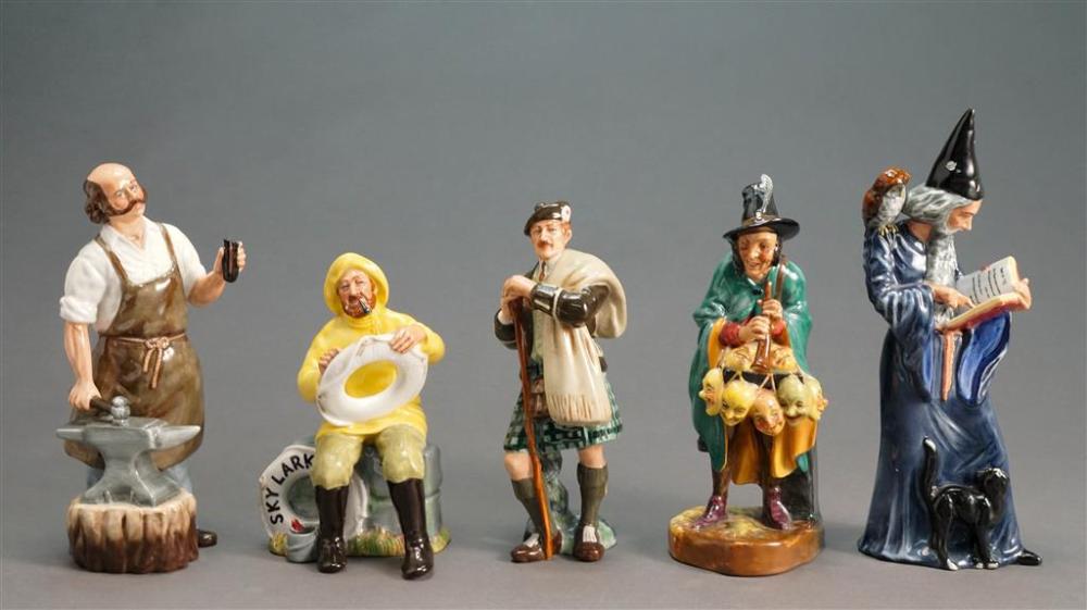 COLLECTION OF FIVE ROYAL DOULTON