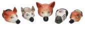 COLLECTION OF FIVE STAFFORDSHI