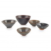 COLLECTION OF FIVE TEA AND WIN