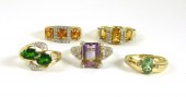 COLLECTION OF FIVE TEN KARAT Y