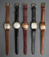 COLLECTION OF FIVE VINTAGE GOL
