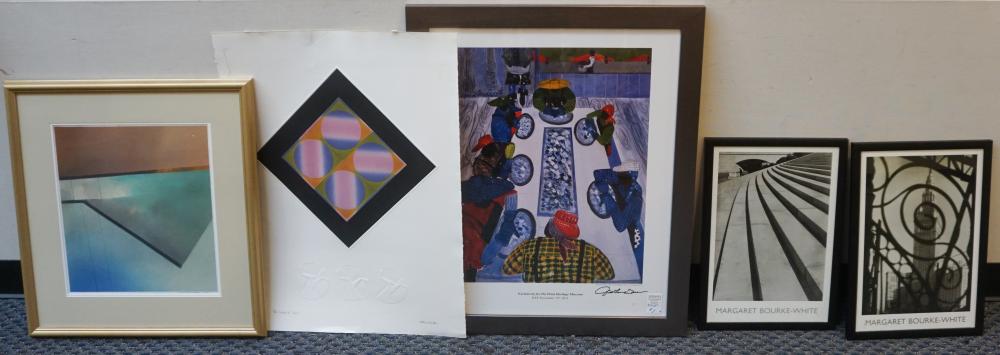COLLECTION OF FIVE WORKS OF ART,