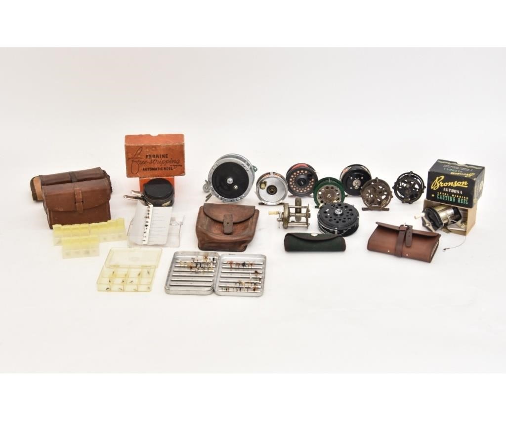 Collection of fly flishing reels by