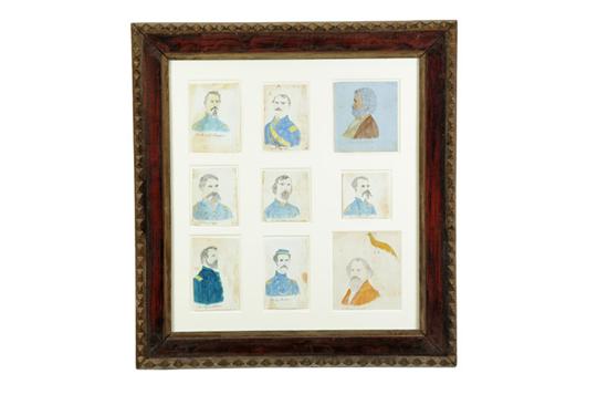 COLLECTION OF FOLK ART DRAWINGS. 