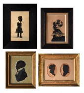COLLECTION OF FOUR 19TH C. SIL