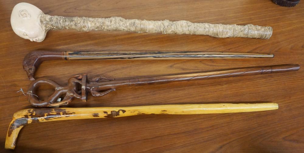 COLLECTION OF FOUR ASSORTED WALKING