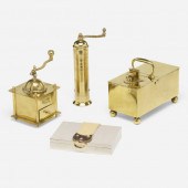 . Collection of four brass obj