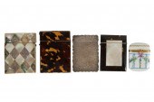 COLLECTION OF FOUR CARD CASES