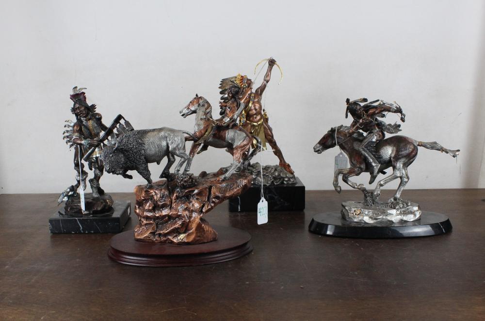 COLLECTION OF FOUR CAST METAL