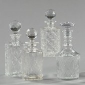 Collection of Four Glass Decan