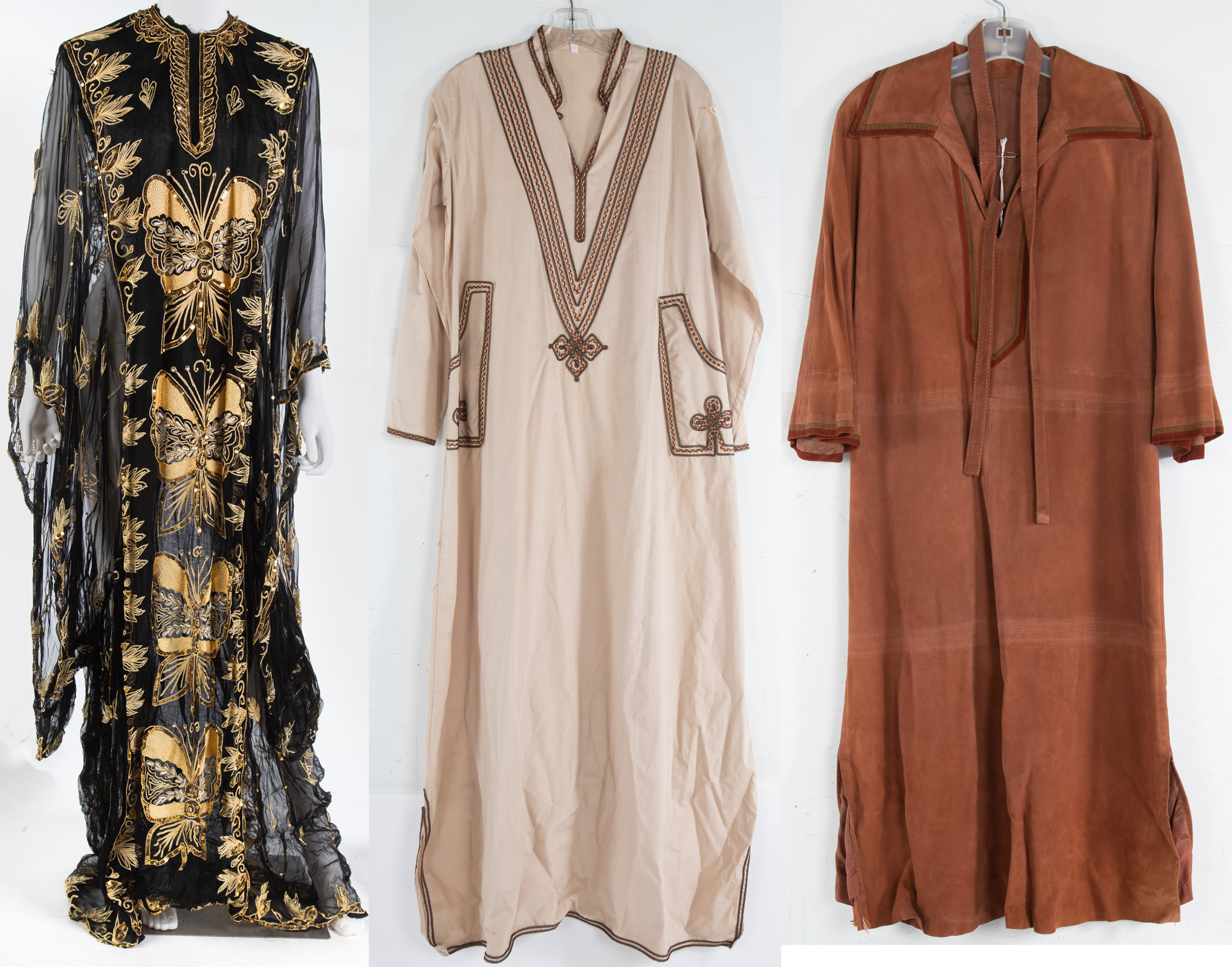 COLLECTION OF FOUR KAFTANS