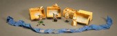 COLLECTION OF FOUR PAINTED LEA