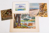 COLLECTION OF FOUR PAINTINGS T