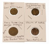 COLLECTION OF FOUR SCARCE TOKE