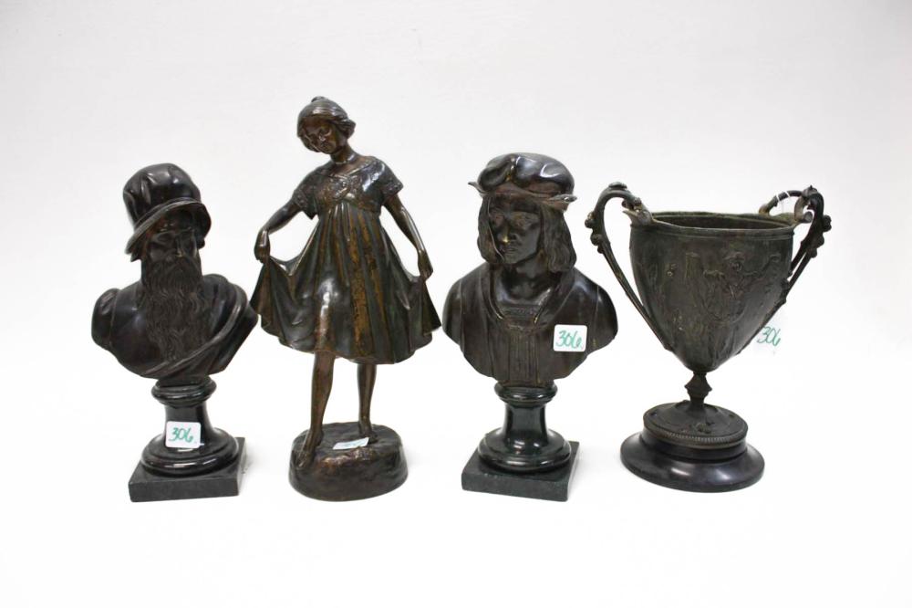 COLLECTION OF FOUR SCULPTURAL