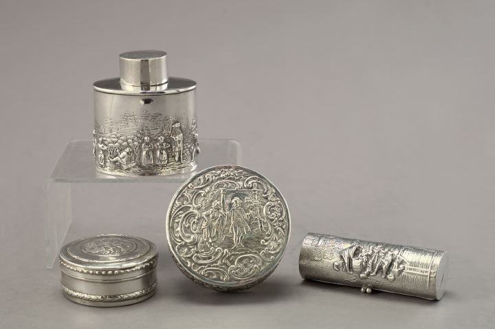 Collection of Four Silver Boxes, 