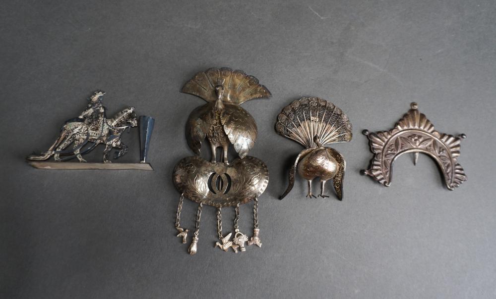 COLLECTION OF FOUR SILVER