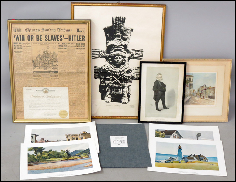 COLLECTION OF FRAMED AND UNFRAMED