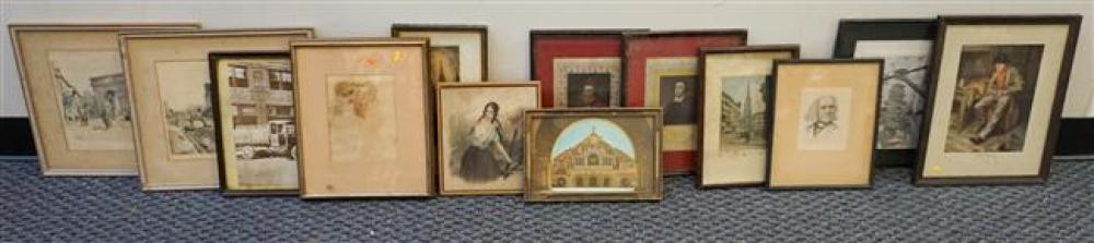 COLLECTION OF FRAMED ENGRAVINGS AND