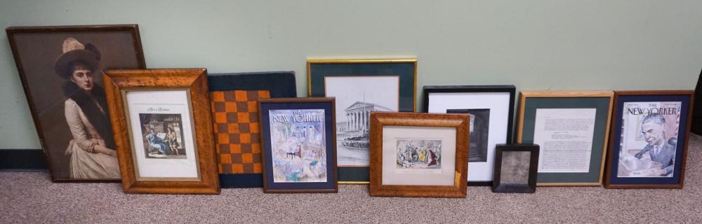 COLLECTION OF FRAMED PRINTS AND A